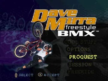 Dave Mirra Freestyle BMX (JP) screen shot title